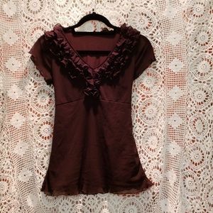Elegant Chocolate Blouse